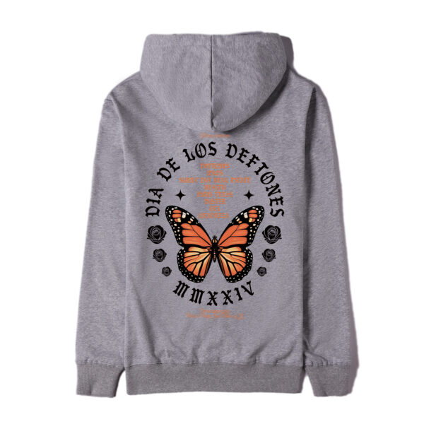 Dia De Los Deftones Forever 2024 Butterfly Zip Hoodie Back