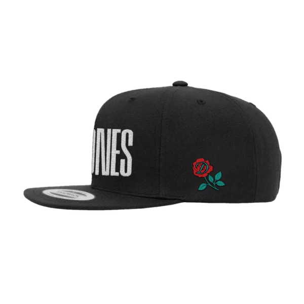 Deftones Black 2025 Side Rose Hat Back