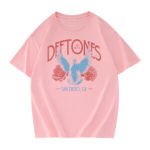 Deftones Dove Blossom T-Shirt – Pink Front