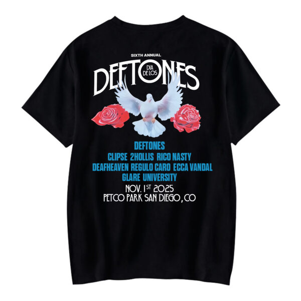 Dia De Los 2025 Deftones Festival T-Shirt Back