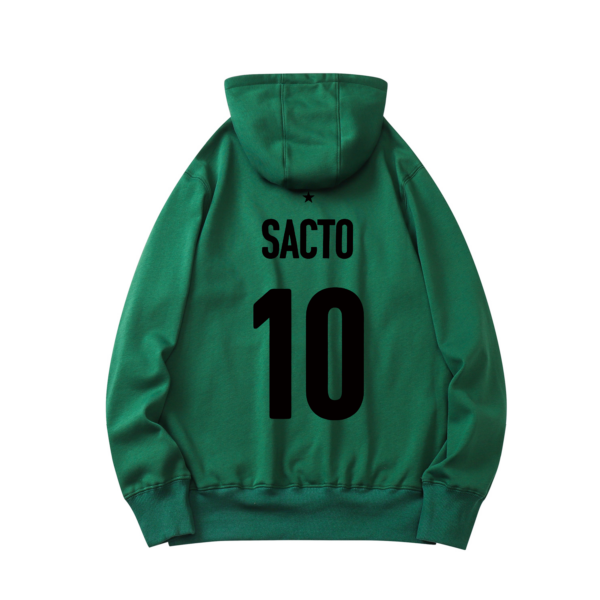 Deftones Soccer Hoodie Green Back