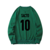 Deftones Soccer Sweatshirt Green Back