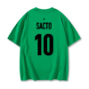 Deftones Soccer T-Shirt Green Back