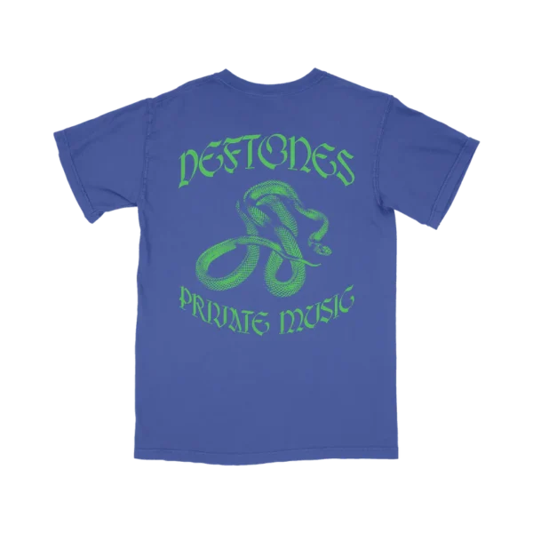 blue private music t-shirt back